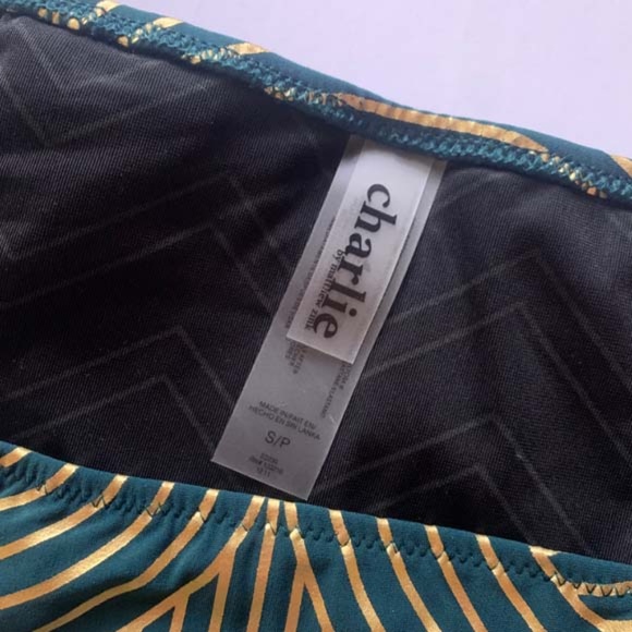 NEW Charlie by MZ Deco Foil Bikini Size S/P - Picture 7 of 8